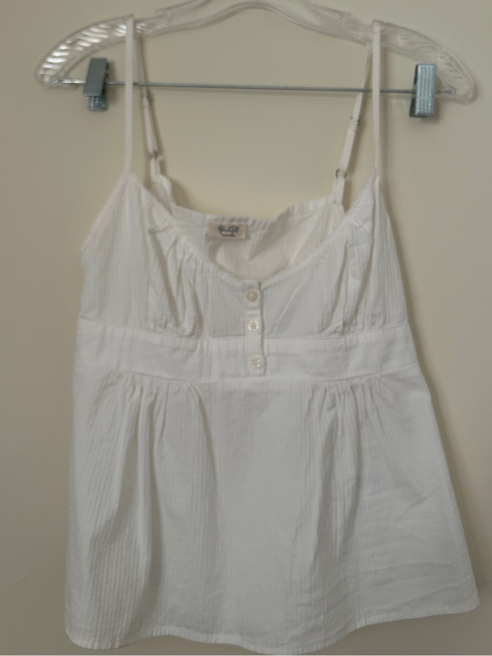 Brandy Melville White Spaghetti Strap Tank